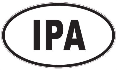 IPA - 3 Letter Initials Oval Magnet
