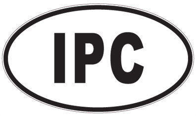 IPC - 3 Letter Initials Oval Magnet