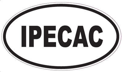 IPECAC - Oval Sticker