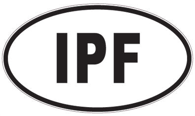 IPF - 3 Letter Initials Oval Magnet