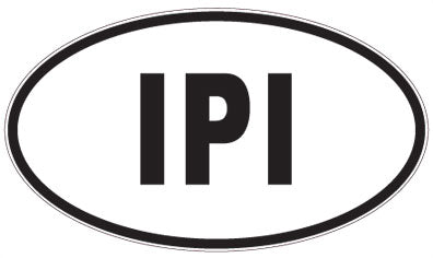 IPI - 3 Letter Initials Oval Magnet