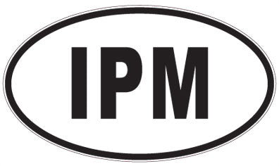 IPM - 3 Letter Initials Oval Magnet