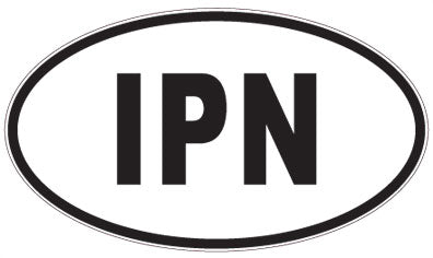 IPN - 3 Letter Initials Oval Magnet