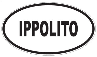 IPPOLITO - Oval Sticker