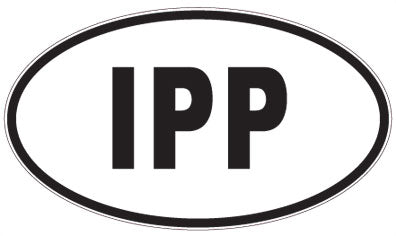 IPP - 3 Letter Initials Oval Magnet