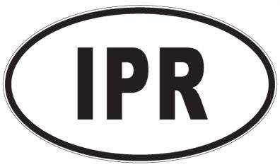 IPR - 3 Letter Initials Oval Magnet