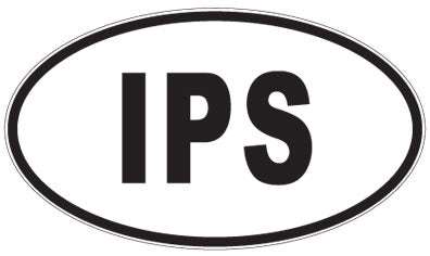 IPS - 3 Letter Initials Oval Magnet
