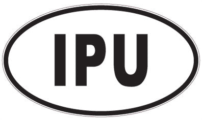 IPU - 3 Letter Initials Oval Magnet