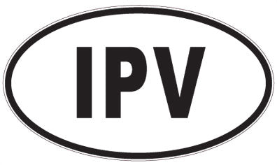 IPV - 3 Letter Initials Oval Magnet