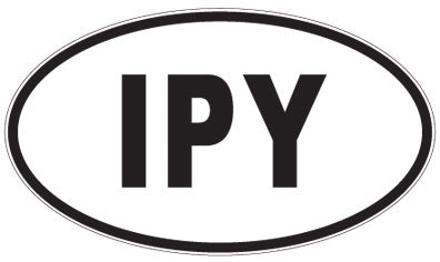 IPY - 3 Letter Initials Oval Sticker