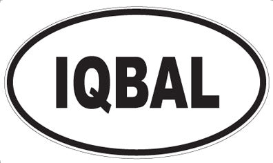 IQBAL - Oval Sticker