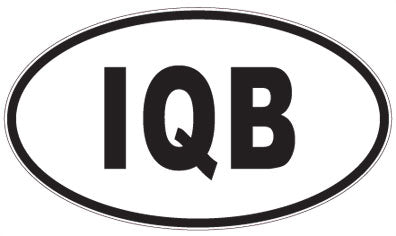 IQB - 3 Letter Initials Oval Magnet