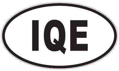 IQE - 3 Letter Initials Oval Magnet