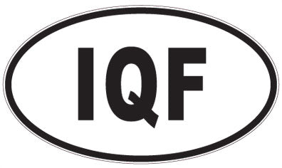 IQF - 3 Letter Initials Oval Magnet