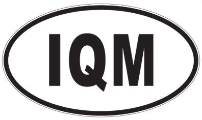 IQM - 3 Letter Initials Oval Magnet
