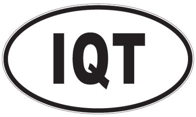 IQT - 3 Letter Initials Oval Magnet