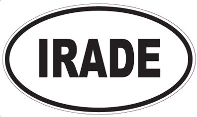 IRADE - Oval Sticker
