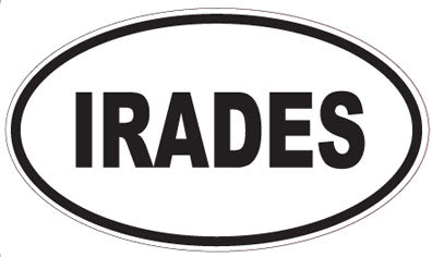 IRADES - Oval Sticker