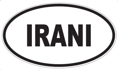 IRANI - Oval Sticker