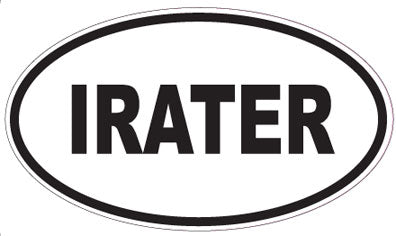IRATER - Oval Sticker