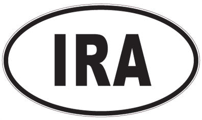 IRA - 3 Letter Initials Oval Magnet