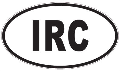IRC - 3 Letter Initials Oval Magnet