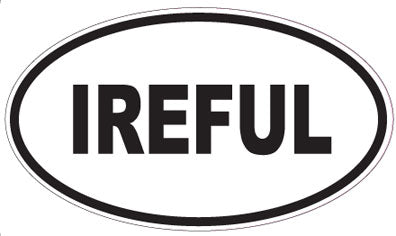 IREFUL - Oval Sticker