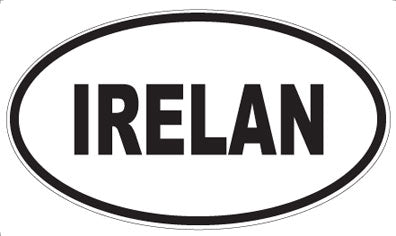 IRELAN - Oval Sticker