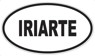 IRIARTE - Oval Magnet