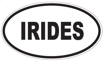 IRIDES - Oval Sticker