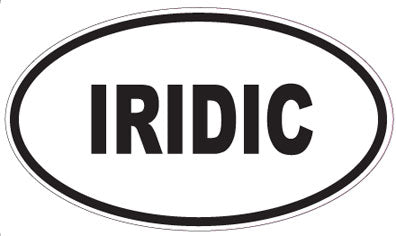 IRIDIC - Oval Sticker