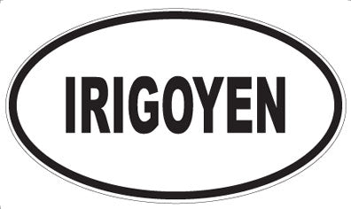 IRIGOYEN - Oval Magnet