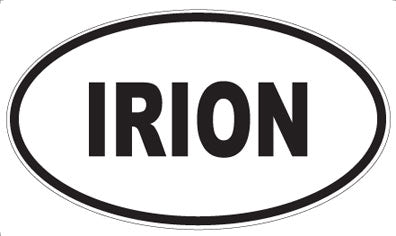 IRION - Oval Sticker
