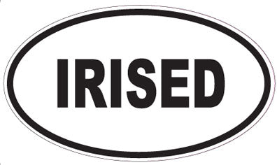 IRISED - Oval Sticker