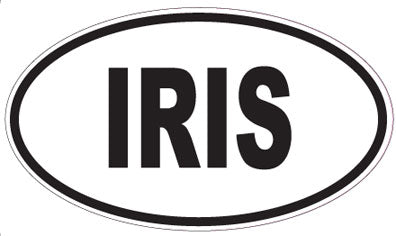 IRIS - Oval Sticker