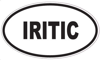 IRITIC - Oval Sticker