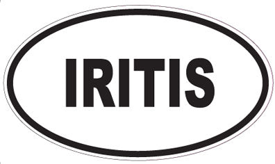 IRITIS - Oval Sticker