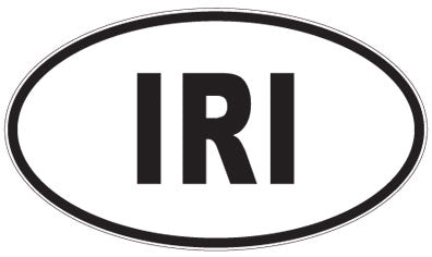 IRI - 3 Letter Initials Oval Magnet