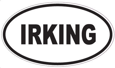 IRKING - Oval Sticker