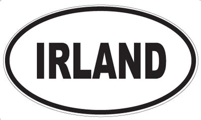 IRLAND - Oval Sticker