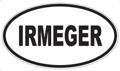 IRMEGER - Oval Sticker