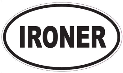 IRONER - Oval Sticker