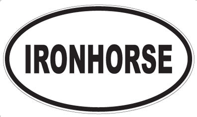 IRONHORSE - Oval Magnet