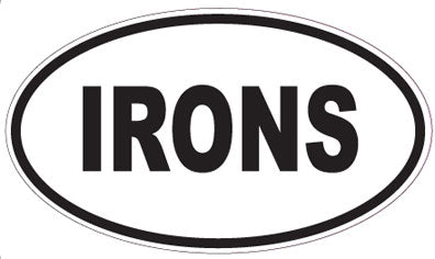 IRONS - Oval Sticker