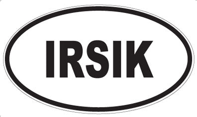 IRSIK - Oval Magnet