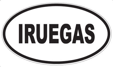 IRUEGAS - Oval Magnet