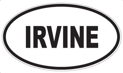 IRVINE - Oval Sticker