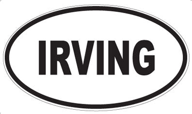 IRVING - Oval Sticker