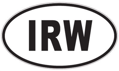 IRW - 3 Letter Initials Oval Magnet