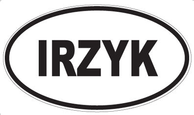 IRZYK - Oval Magnet